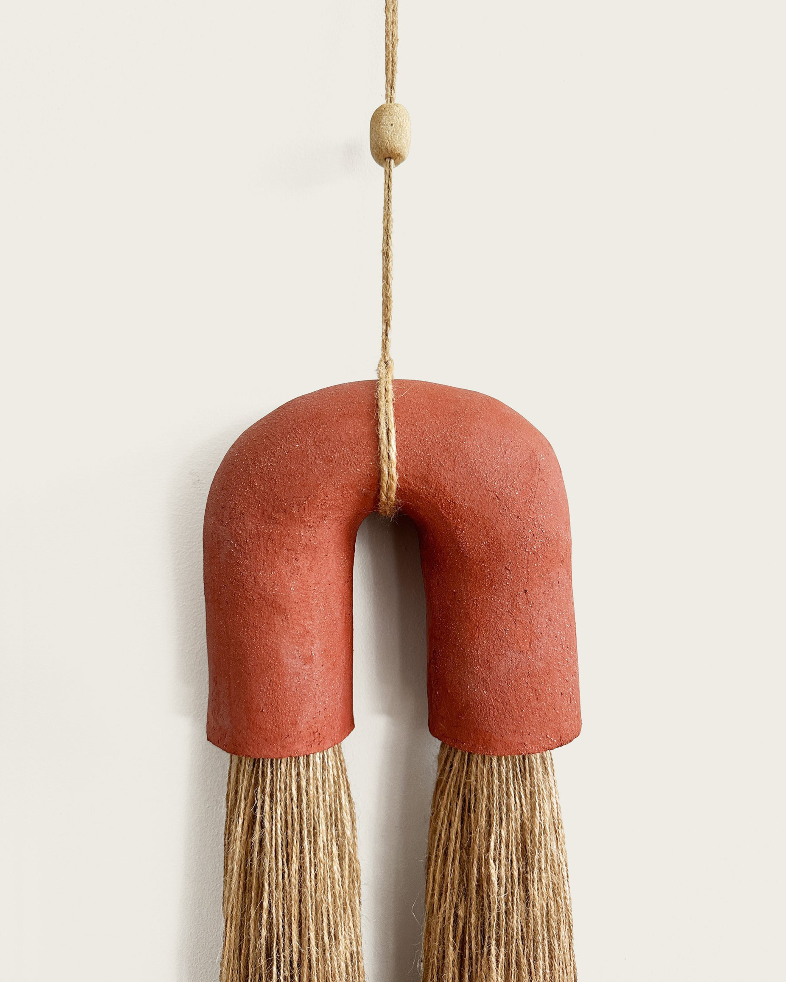 U-Tube" en Céramique et Fibres Naturelles