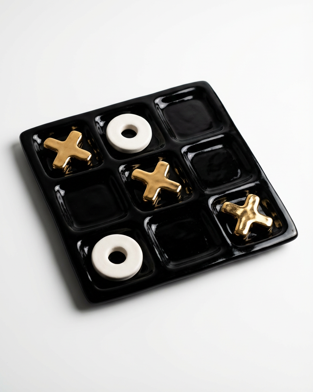 Jeu de Morpion Tic-Tac-Toe "Éclat d'Or"