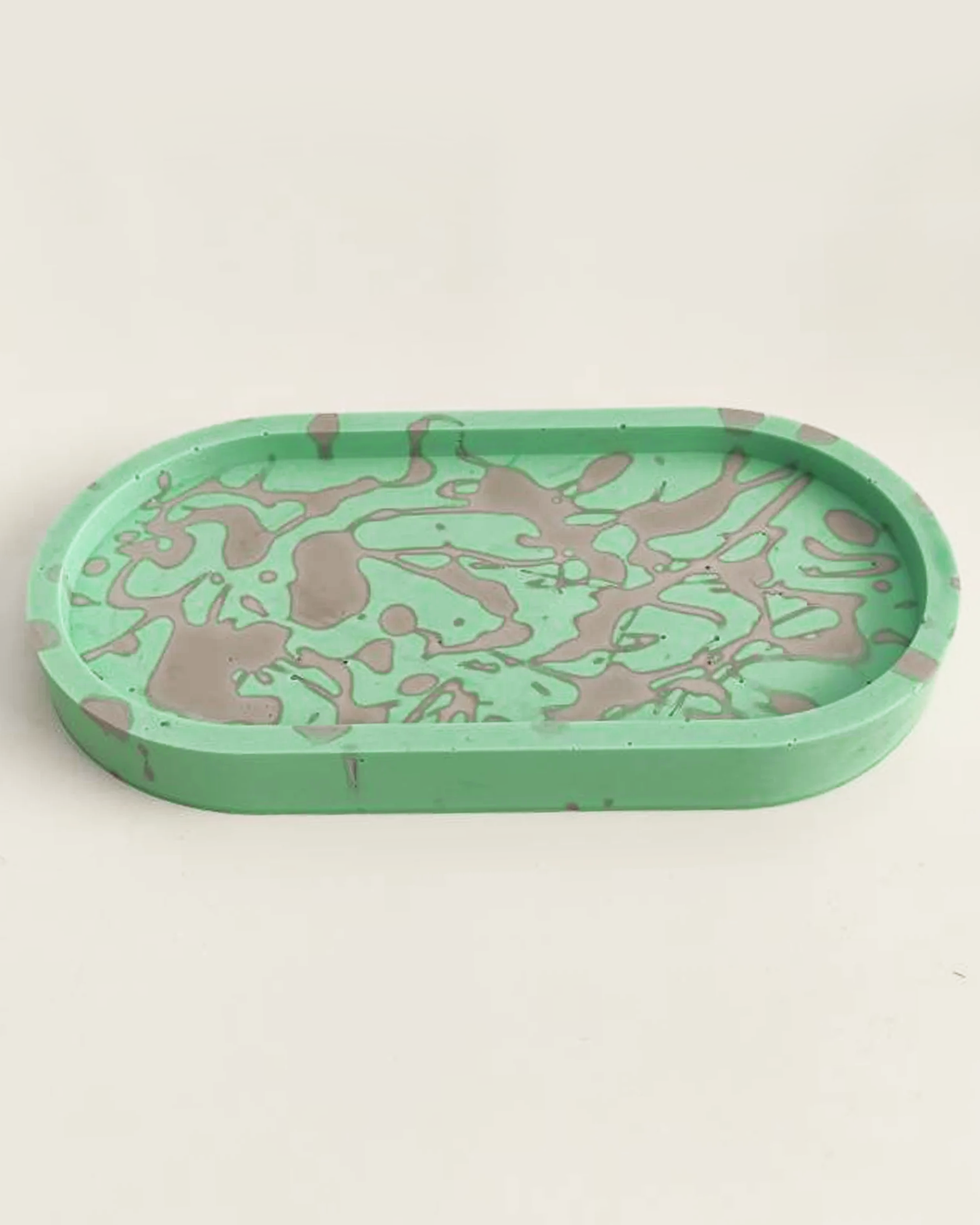 Plateau "Fluid Art" en Béton - Collection Vibrante