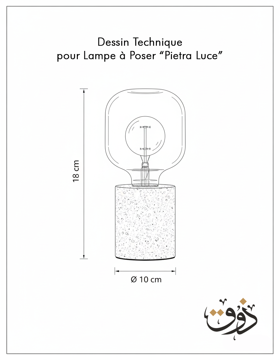 Lampe à Poser Pietra Luce