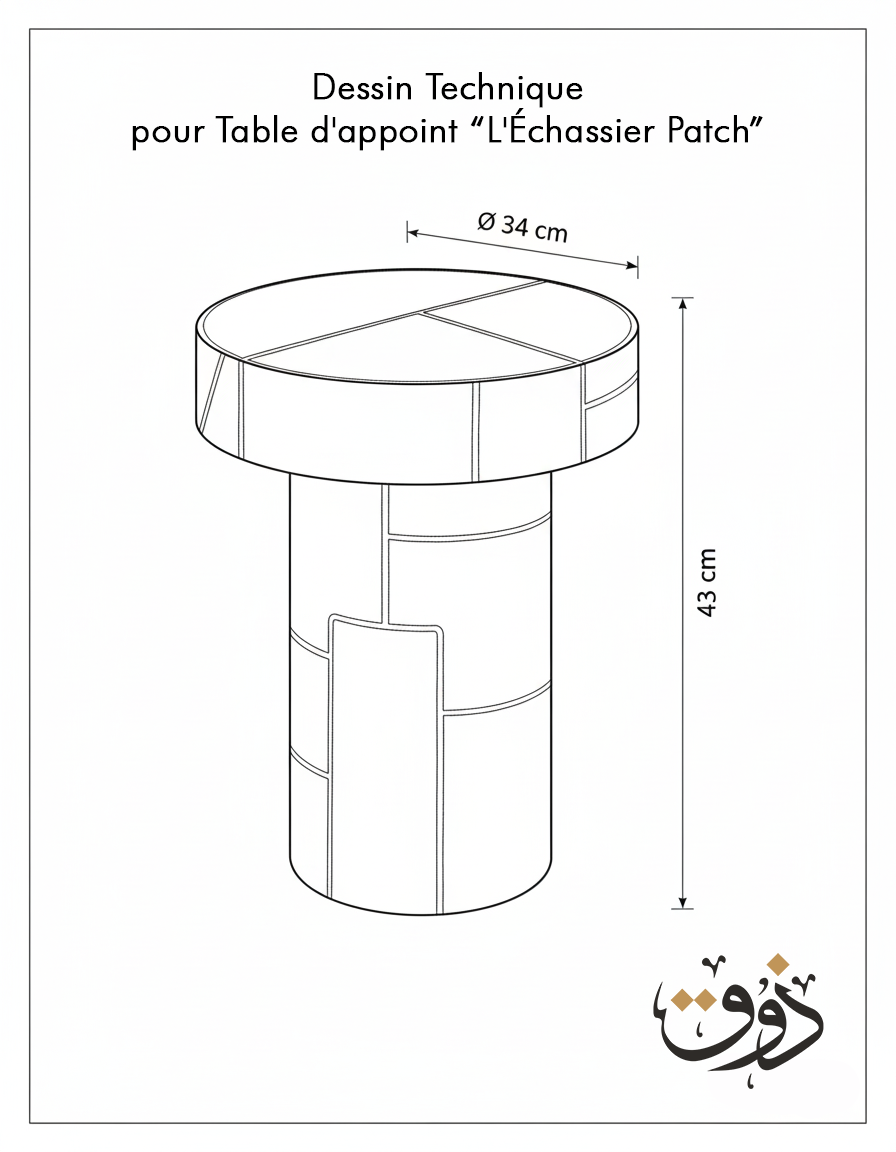 Table d'appoint L'Échassier Patch
